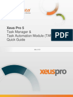 InfoVista Xeus Pro 5 Task Manager & TAM Quick Guide