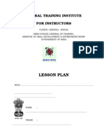 POT LESSON and DEMO Plan Front Page
