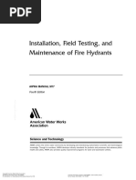 (AWWA Standards Committee On Fire Hydrants) Installation Field Testing