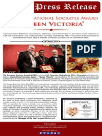 Proud Moment!  Fiinovation International Socrates Award – Queen Victoria  The European Business Assembly (EBA) honoured Mr. Soumitro Chakraborty, CEO – Fiinovation with the International Socrates Award - “Queen Victoria” commendation for his commitment, dedication and achievements in innovative Social Initiative in CSR and Sustainability. The award ceremony was held at the International Achievements Forum held at Institute of Directors, London, United Kingdom on 22nd March 2016.