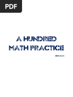 A Hundred Math Practice PDF