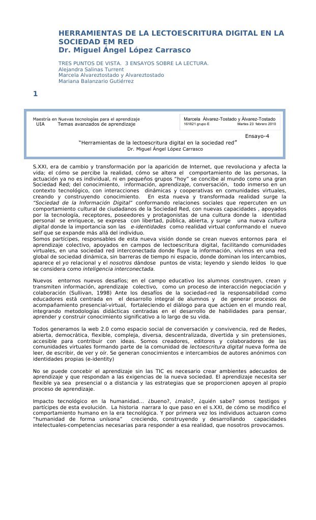 Herramientas de Lectoescritura Digital | PDF | Aprendizaje | Tecnología ...