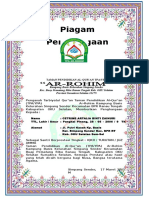 Piagam Penghargaan Taman Pendidikan Ar Rohim Kampung Basis