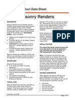 Data Sheet - RSA Masonry Renders