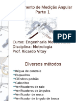 Instrumento de Medicao Angular Parte 1 Curso Engenharia Mecatronica Disciplina Metrologia Prof Ricardo Vitoy