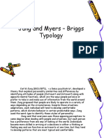 Jung and Myers - Briggs Typology