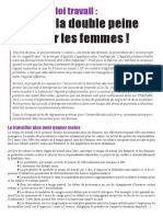 Non à la double peine pour les femmes !