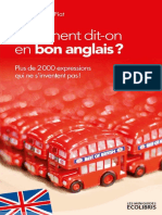 Comment Dit-On en Bon Anglais - Jean Bernard Piat PDF