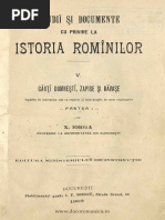 Studii Si Documente Cu Privire La Istoria Romanilor Vol 5 NICOLAE ...