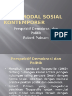 Teori Modal Sosial Kontemporer-Putnam