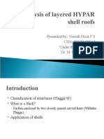 Analysis of HYPAR Shell Roofs