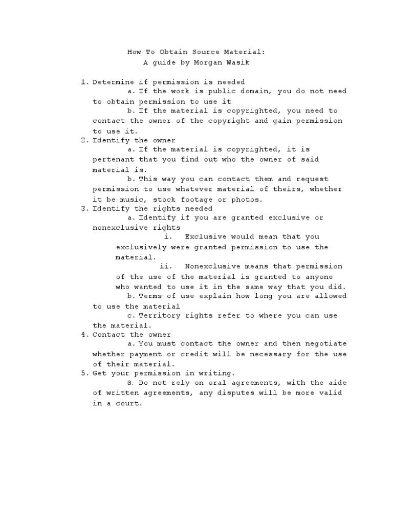 Howtoobtainsourcematerial | PDF