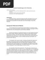 Engineering Biology To Do Chemistry: BE.010 Spring 2005 Session # 3 Notes