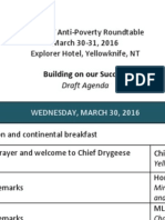 Agenda - 3rd NWT Anti-Poverty Roundtable