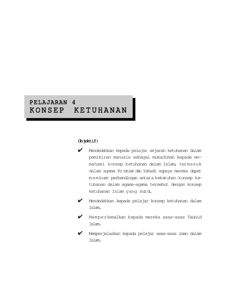 Konsep Ketuhanan Pdf