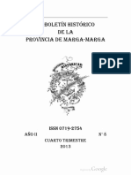 Boletín Histórico de La Provincia de Marga Marga