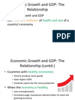 Realationship of Economic Growth & GDP