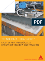 Tecnología Sikagrout®: Grout de precisión, alta resistencia y fluidez