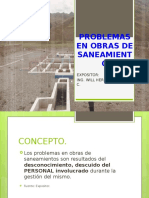 Problemas en Obras de Saneamiento