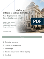 Seminar- Relatia Dintre Somaj Si Inflatie În România