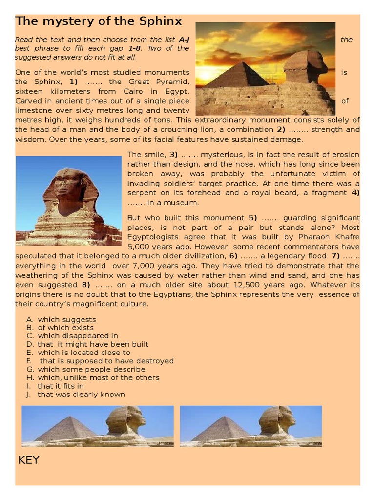 Unraveling the Sphinx Mystery | PDF