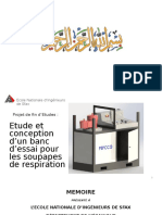 Etude Et Conception D'un Banc D'essai Pour Les Soupapes de Respiration