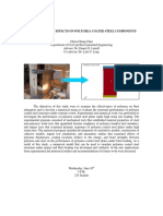 A Study of Blast Effects On Polyurea Coated Steel Components