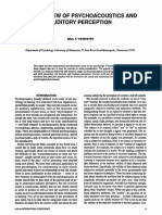 An Overview of Psychoacoustics and Auditory Perception