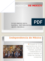 La Independencia de Mexico