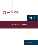 Itil Maturity Model: October 2013