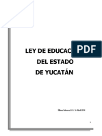Ley de Eduacion Del Edo Yucata