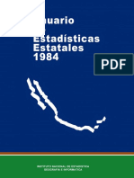 Anuario de Estadisticas Estatales 1984