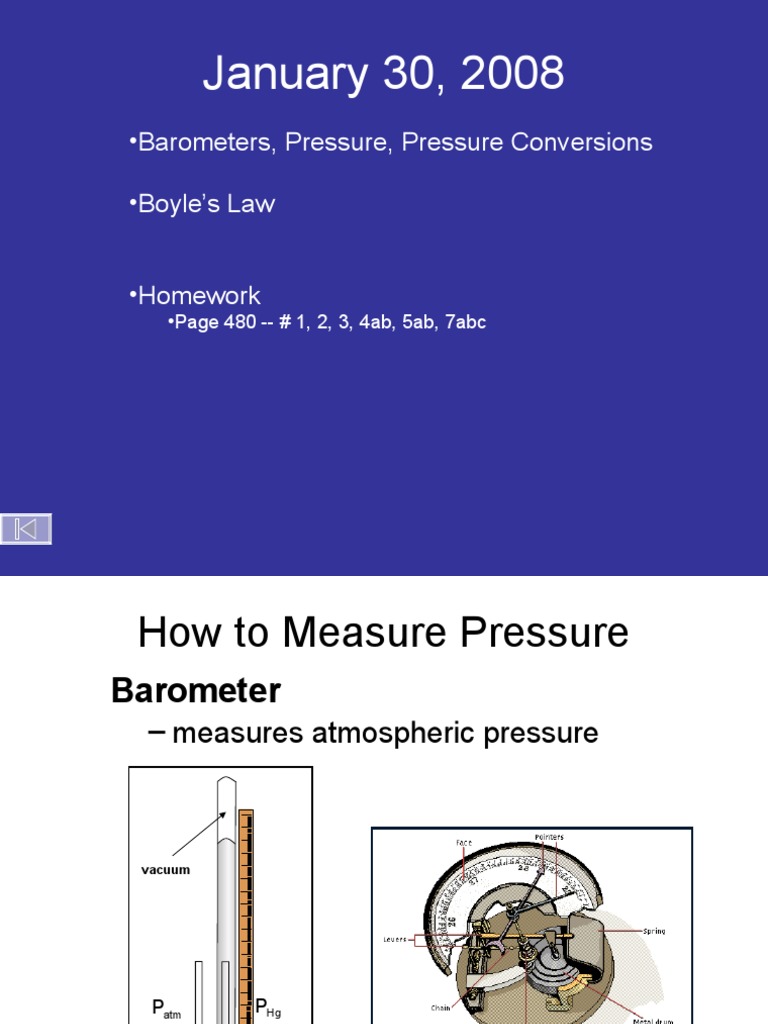 Understanding Barometers and Pressure | PDF | Home & Garden