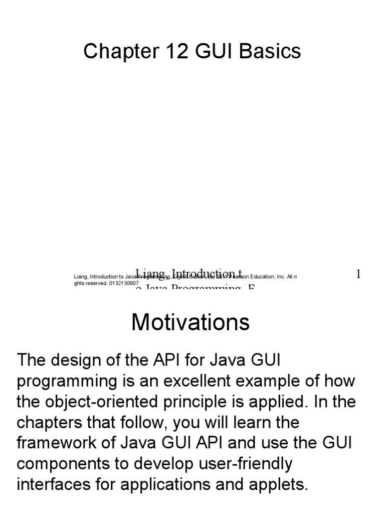 Chapter 12 GUI Basics | PDF | Computing Platforms | Computing