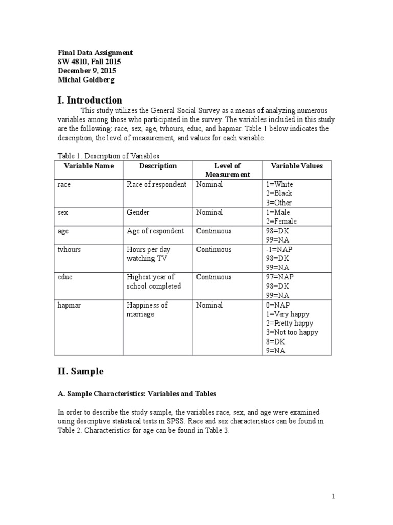 Data Presentation Assignment | PDF | Statistical Hypothesis Testing ...