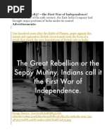The Revolt of 1857 m