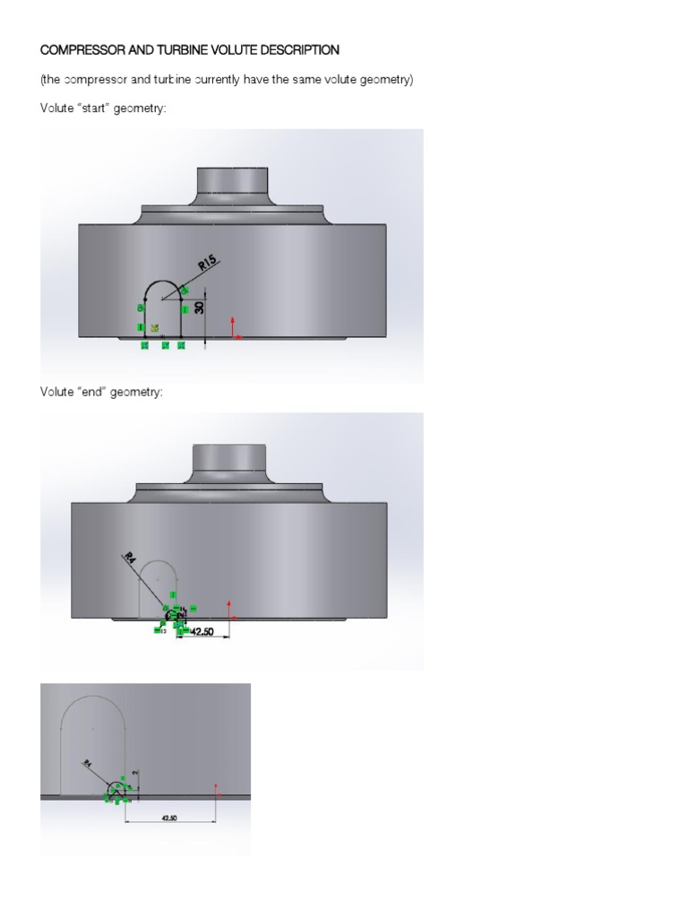 Compressor and Turbine Volute Geometry | PDF