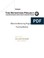 Effective Mentoring Programs Training Module