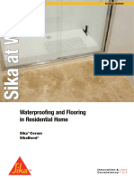 Waterproofing and Flooring in Residential Home: Sika Ceram Sikabond