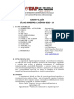 Sílabo Implantología UAP 2016-1B PDF