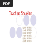 Teaching Speaking