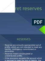 Secret reserves explained