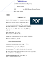 Design of Electrical Machines Notes