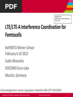 LTE/LTE A Interference Coordination For Femtocells