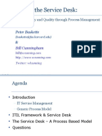 Process and The Service Desk:: Peter Baskette &