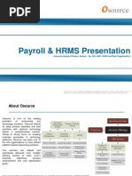 Osource Payroll & HRMS Overview - This document summarizes a