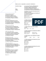 Matematik Properties Worksheet 1 1