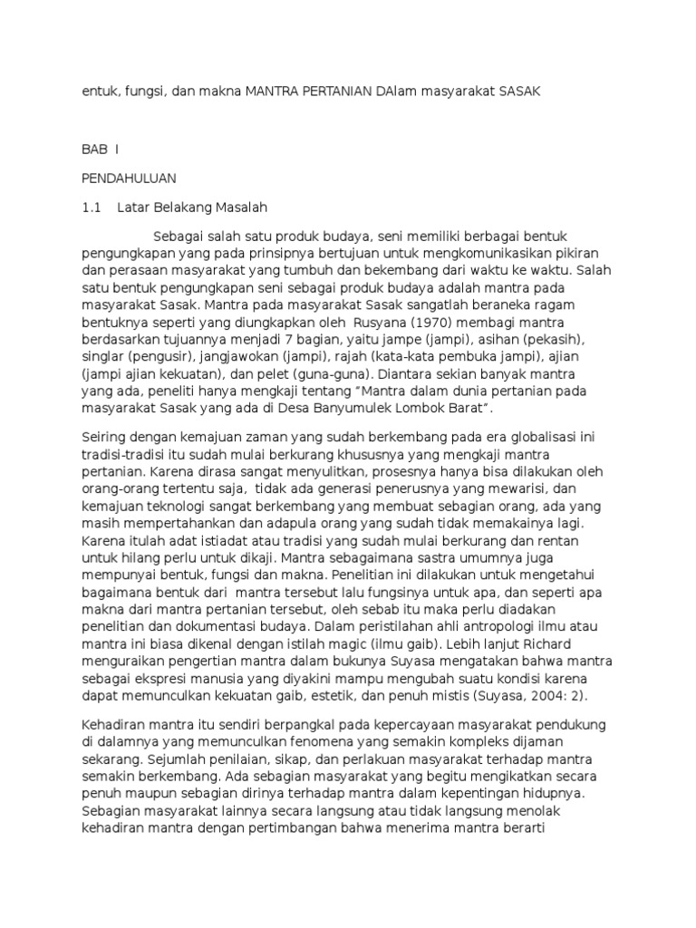 Teks Selakaran Lombok Cara Golden