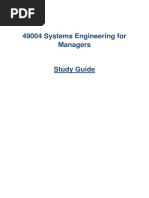 Systems Engineering For Managers