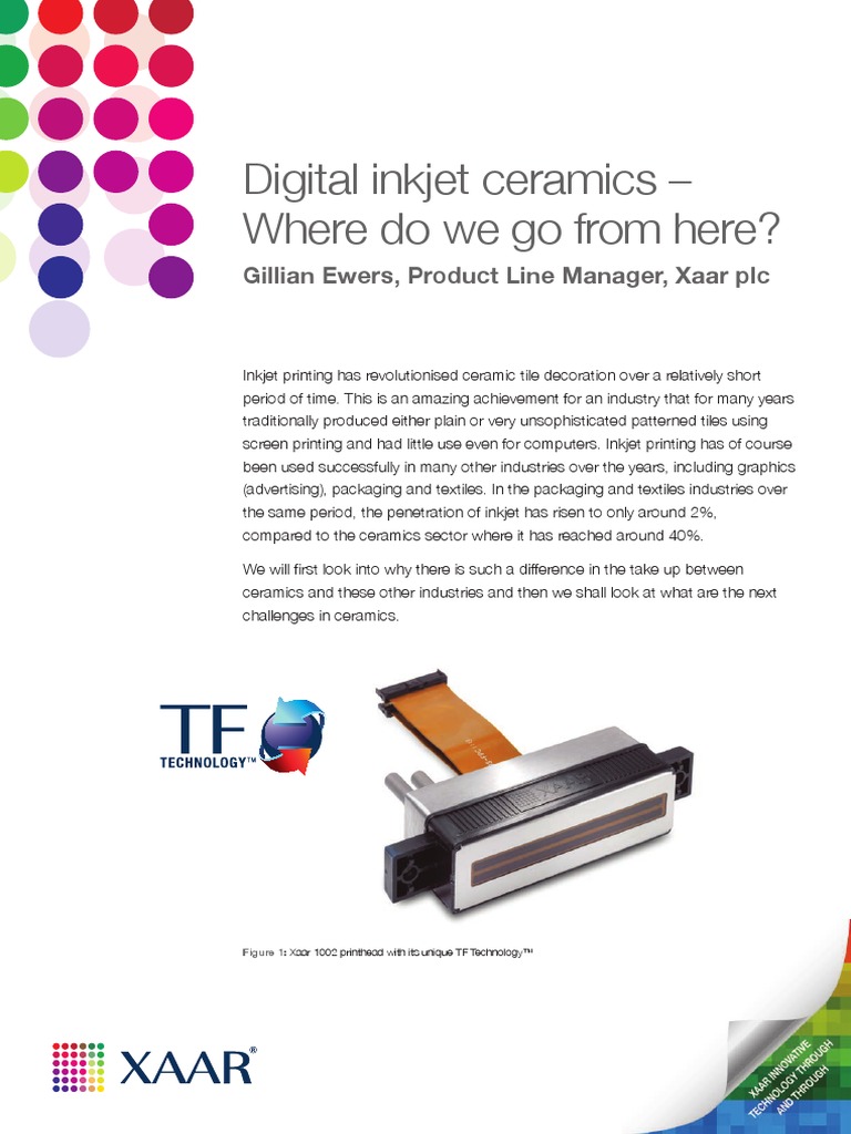 Digital Inkjet Ceramics | PDF | Tile | Color